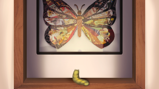 When a caterpillar turns into a butterfly…