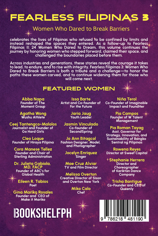 Fearless Filipinas III: Women Who Dared to Break Barriers