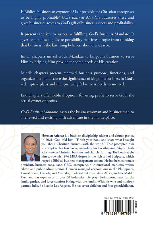 God's Business Mandate: The Subprovider Anointing God Gives Gives Christian Companies