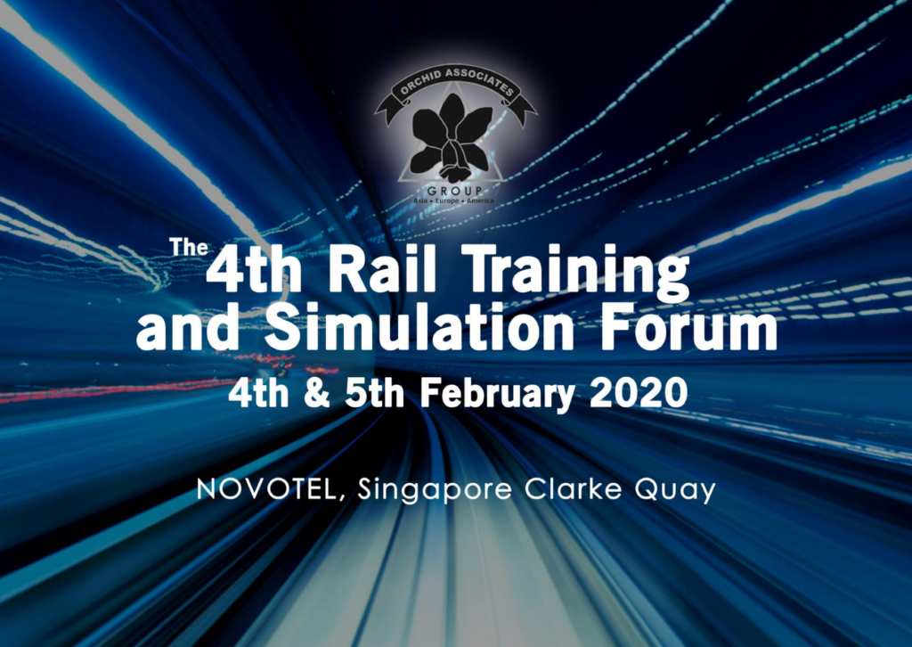 The 4th Rail Training and Simulation Forum on February 4 and 5, 2019 in Novotel Singapore Clarke Quaye