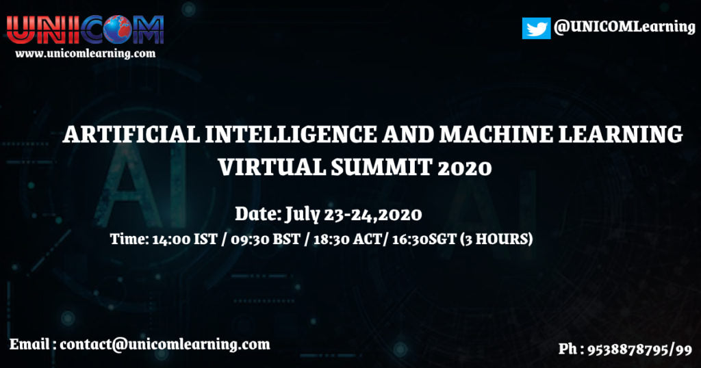 Artificial Intelligence and Machine Learning Virtual Summit 2020 ...