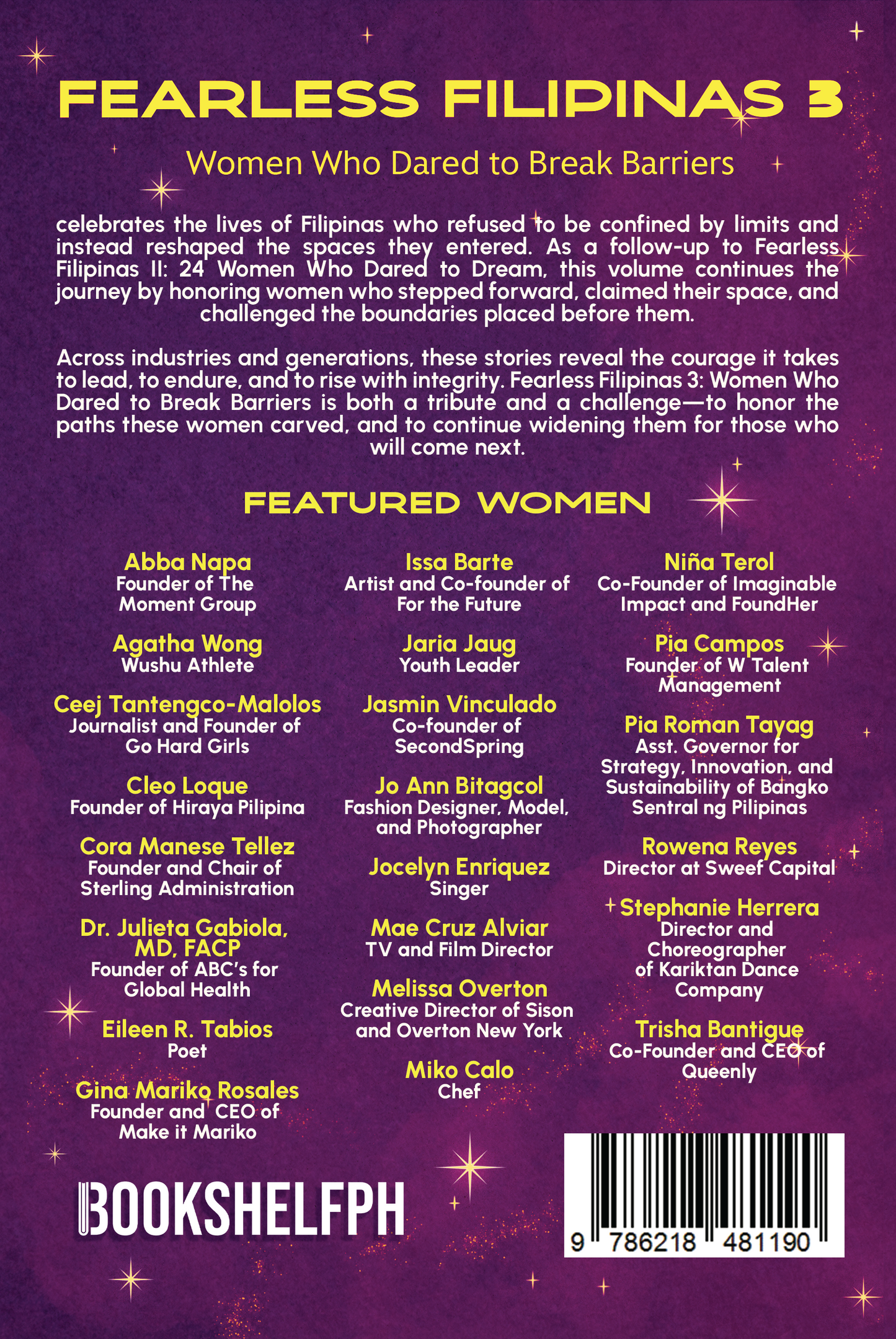 Fearless Filipinas III: Women Who Dared to Break Barriers